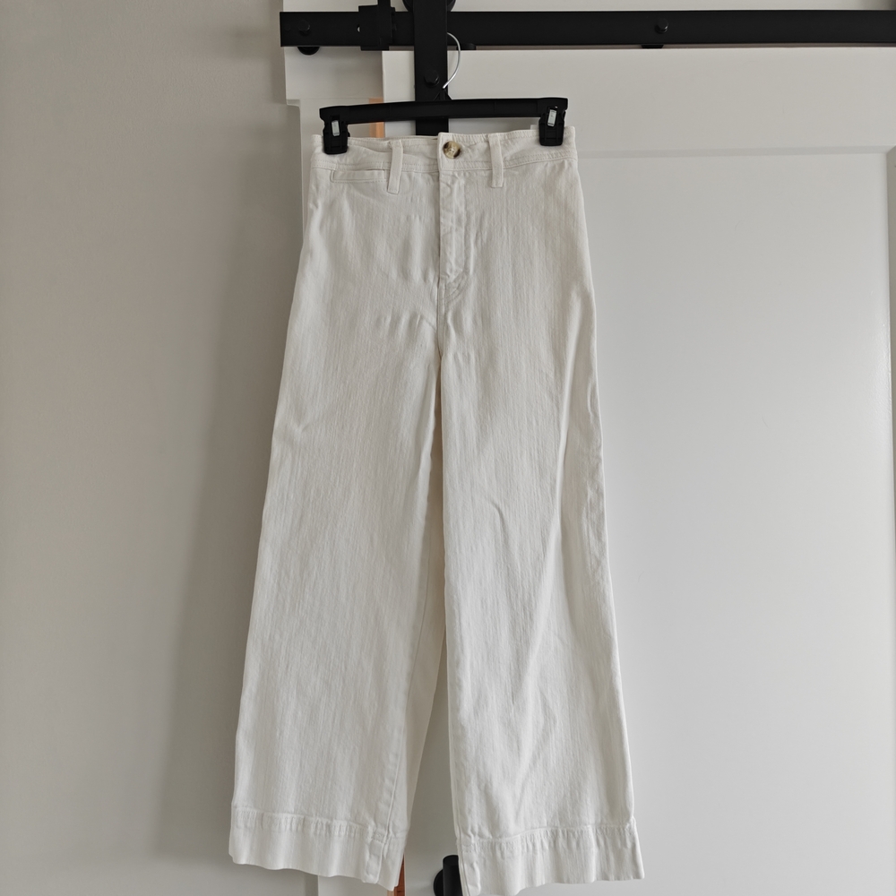 H&M White Wide-Leg Women’s Jeans